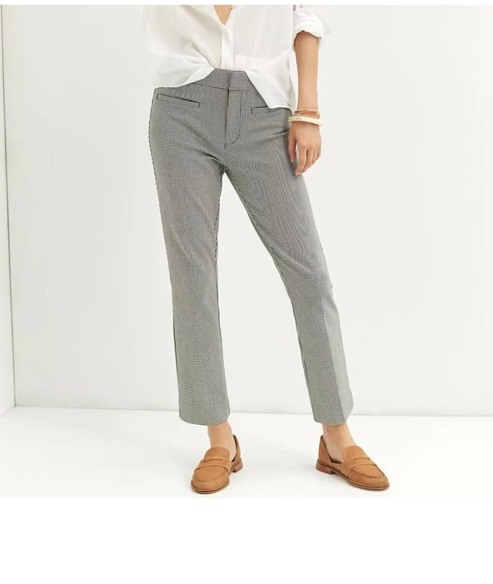 Anthropologie the essential collection houndstooth print sz 12